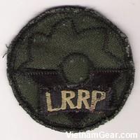 Locally made 9th Infantry LRRP subdued insignia.