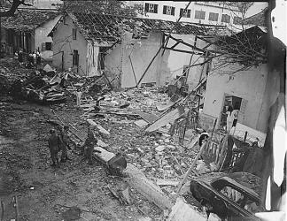 On Christmas Eve 1964 the Viet Cong exploded a bomb at the Brinks Hotel, a billet for U.