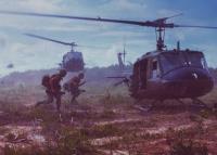 UH-1D helicopters airlift members of the 2nd Battalion, 14th Infantry Regt. from the Fihol Rubber Plantation during Operation Wahiawa.