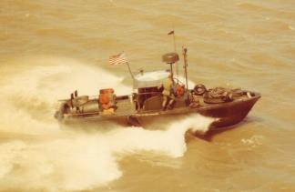 A River Patrol Boat (PBR) 31 Mk II operated by the 458th Trans.