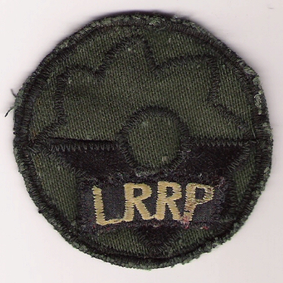 Locally made 9th Infantry LRRP patch