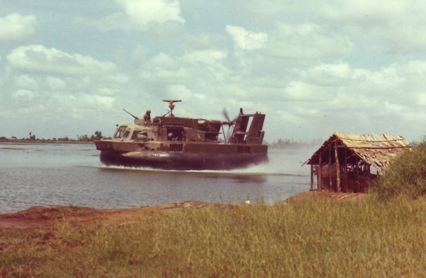 An Air-Cushion Vehicle from the ACV Unit of the 9th Inf.