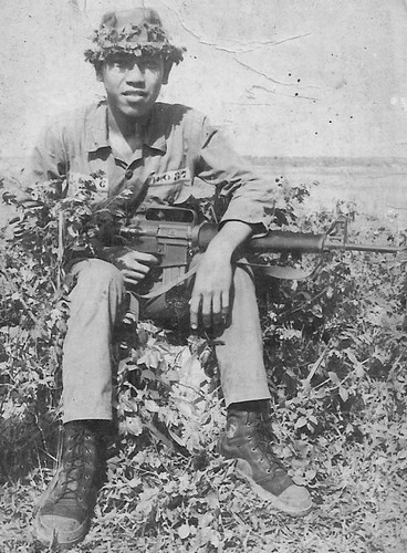 An ARVN soldier wearing a pair of indigenous combat boots.