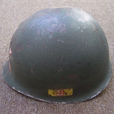 Side view of the ARVN Rangers M1 helmet.