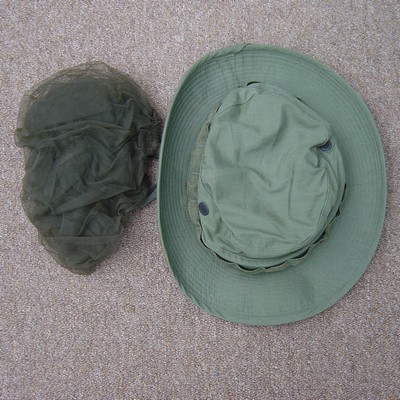 2nd Pattern Olive Green 107 Tropical Hat with insect net.