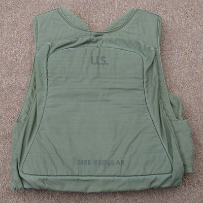 Back of the Aircrew Small Arms Protective Body Armor.