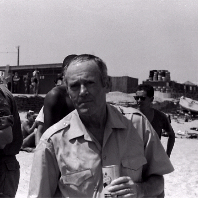 Actor Henry Fonda visiting the troops at Qui Nhon.