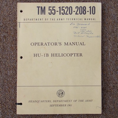 HU-IB Huey Operators Manual.