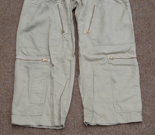 The Summer Flying Coveralls boasted two thigh pockets and two shin pockets with zip fasteners.
