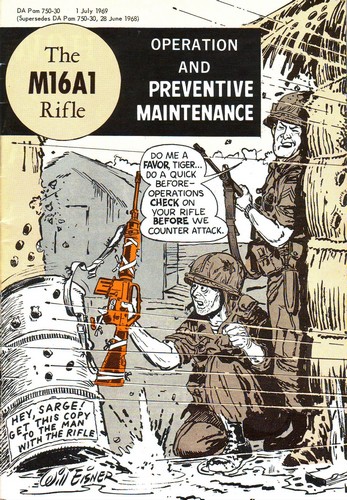 Front cover of the 1969 M16A1 Rifle Care and Preventive Maintenance manual.