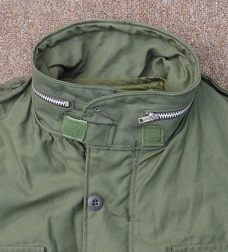 The M1965 Field Coat boasted a Velcro collar fastener.