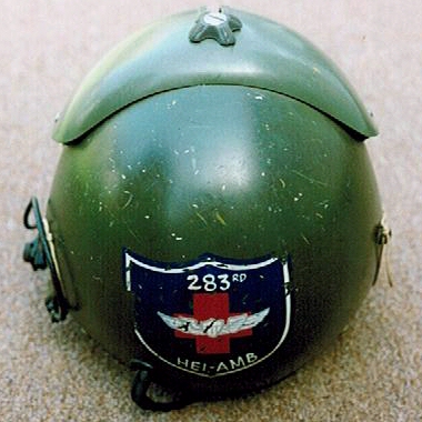 Rear view of the APH5 Flight Helmet