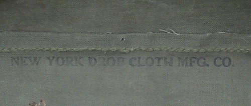The manufacturer's stamp was located on the underside of the flap.