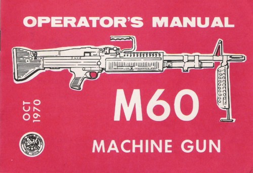 1970 dated M60 Operator's Manual front cover.