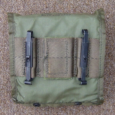 Slide keepers on the back of the nylon Jungle First Aid Kit Pouch were used to attach it to the pistol belt.