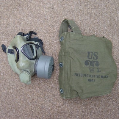 M9A1 Gas Mask with carrier.