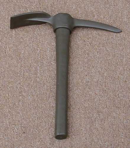 The M1910 tool had a pick on one side and a mattock blade on the other.