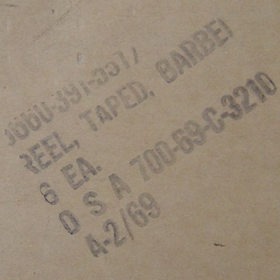 Box of Razor Wire Stamp.