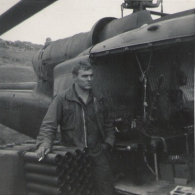 Corporal Daniel Richendollar stands next to his XM3 24-tube 2.