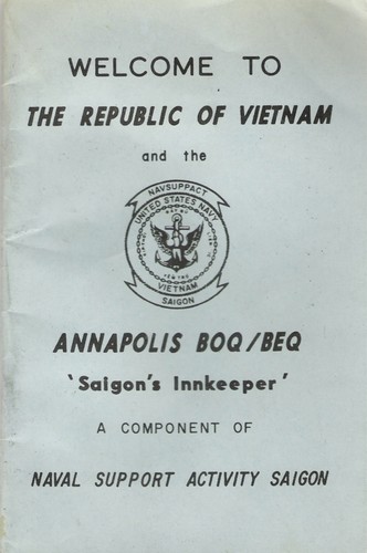 Front cover of the Navy's Welcome To Vietnam booklet.