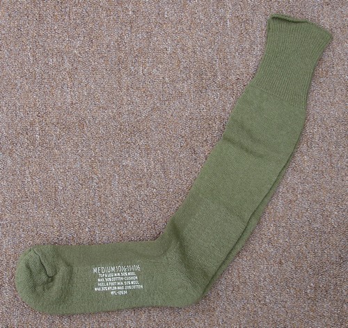 Olive Green shade 408 cushion sole socks.