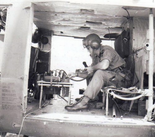 LT Colonel Normal Archibald analyses recorded radio traffic.