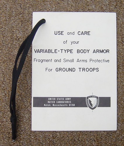 Variable Body Armor Manual.