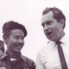 Visitors to South Vietnam including Bob Hope, John Wayne and Richard Nixon