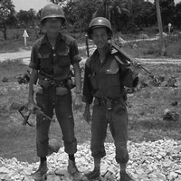 Two soldiers of the 9th ARVN Division