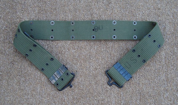 1962 contract dated M1956 Belt made from vertical weave cotton webbing.