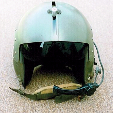 Front view of the APH5 Flight Helmet